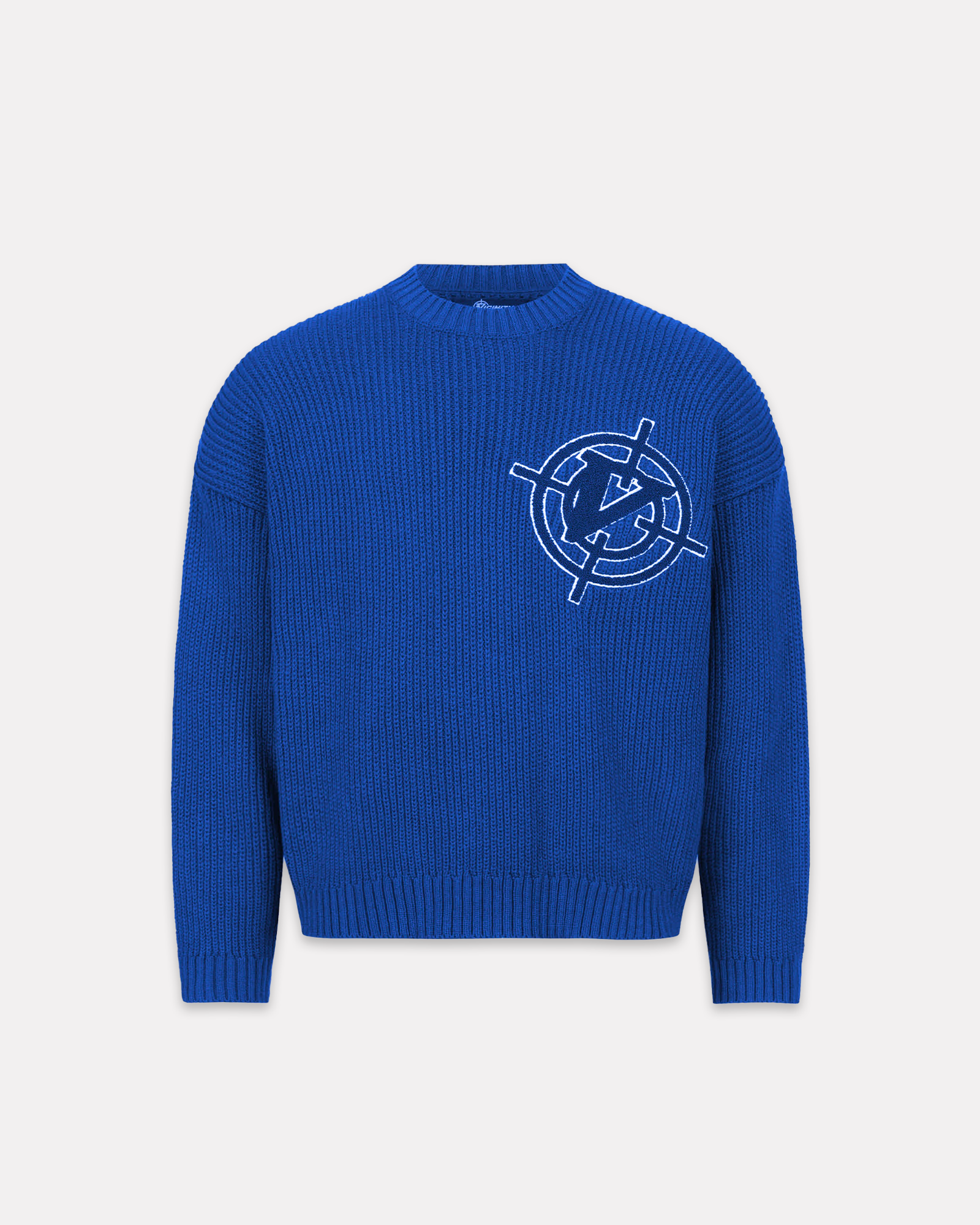 VICINITY - V-LOGO KNITWEAR ROYAL BLUE