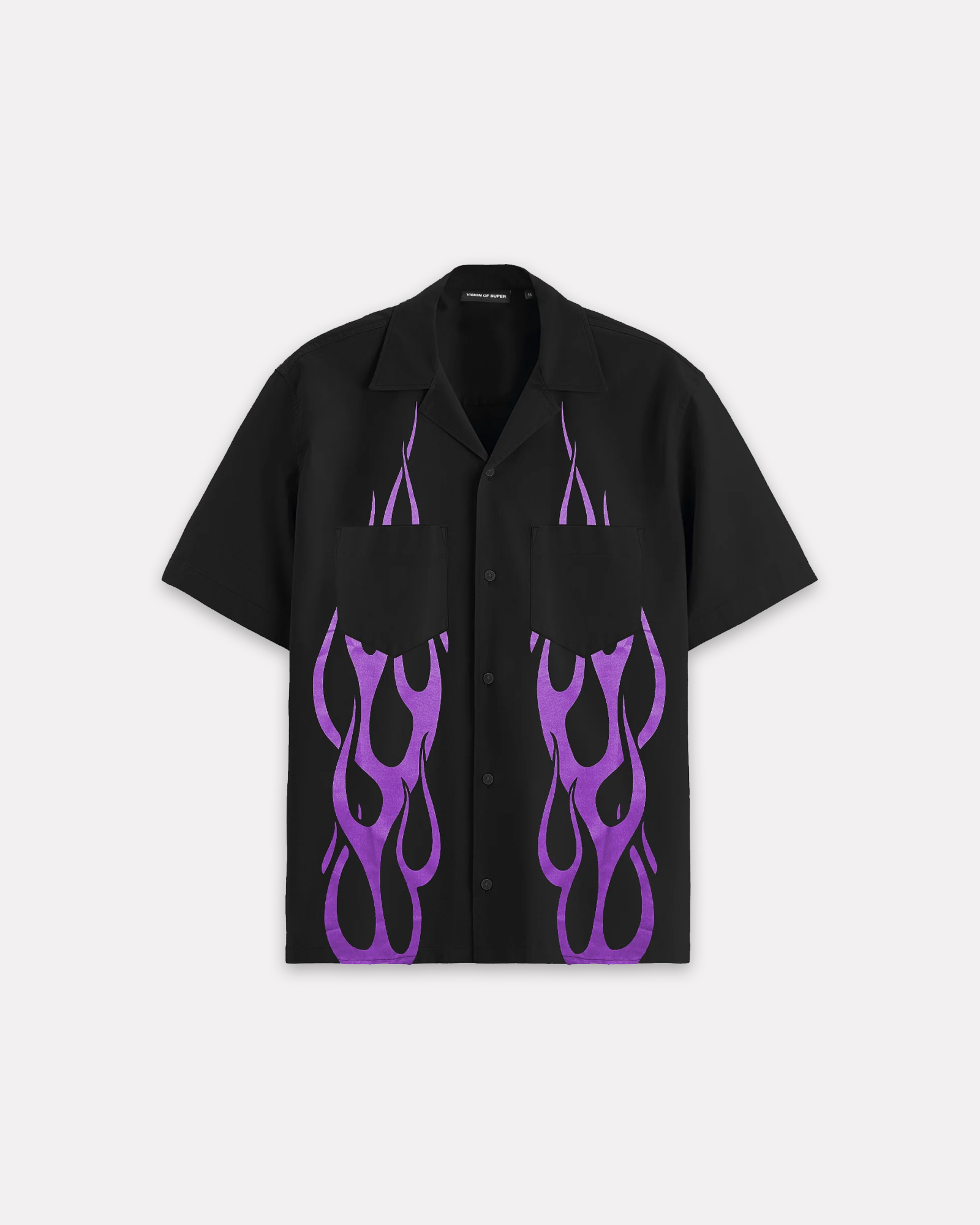 Vision of Super - Purple flames shirt nero