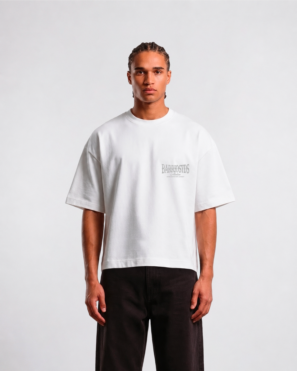 Barrio Studios - Atelier boxy tee bianco