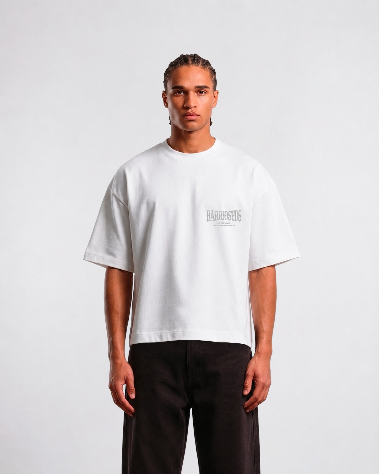 Barrio Studios - Atelier boxy tee bianco