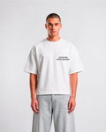 Barrio Studios - Chrome logo boxy tee bianco