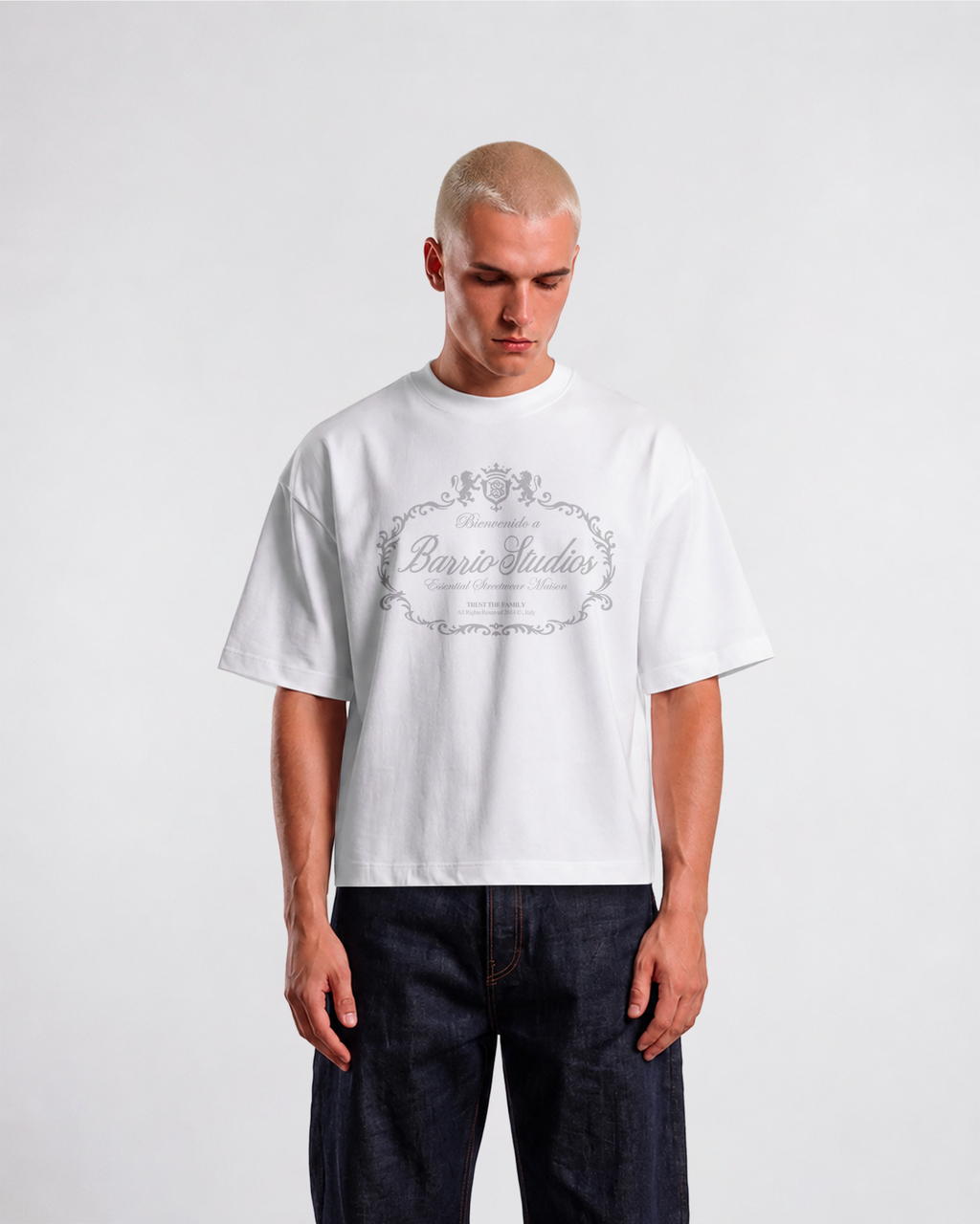 Barrio Studios - Maison boxy tee bianco