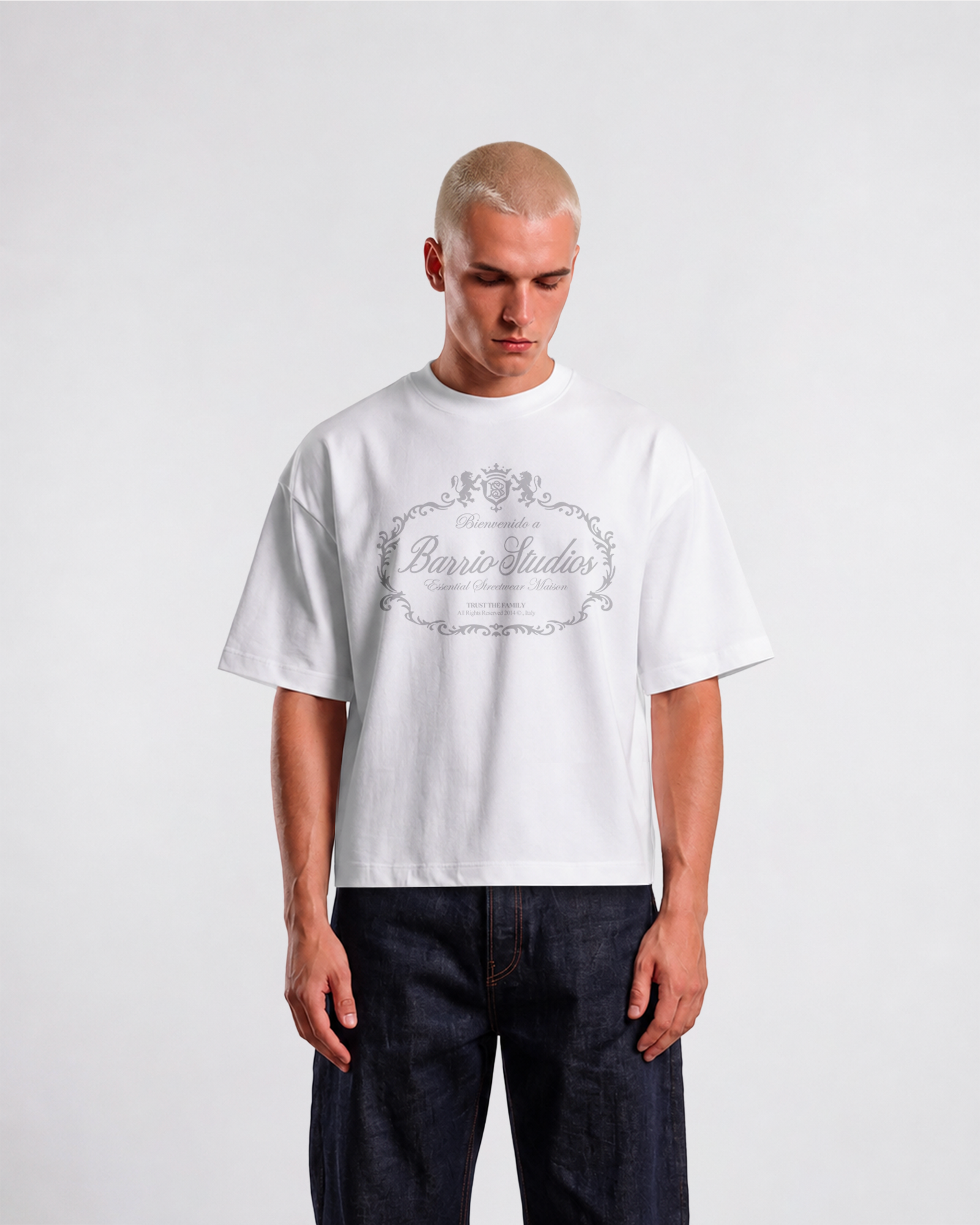 Barrio Studios - Maison boxy tee bianco
