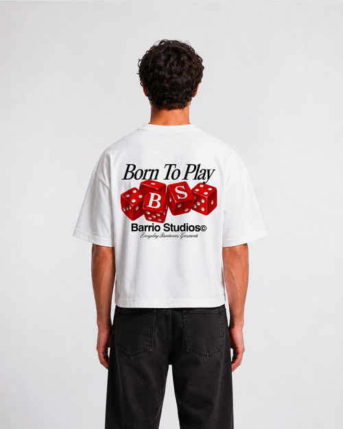 Barrio Studios - Dices boxy tee bianco
