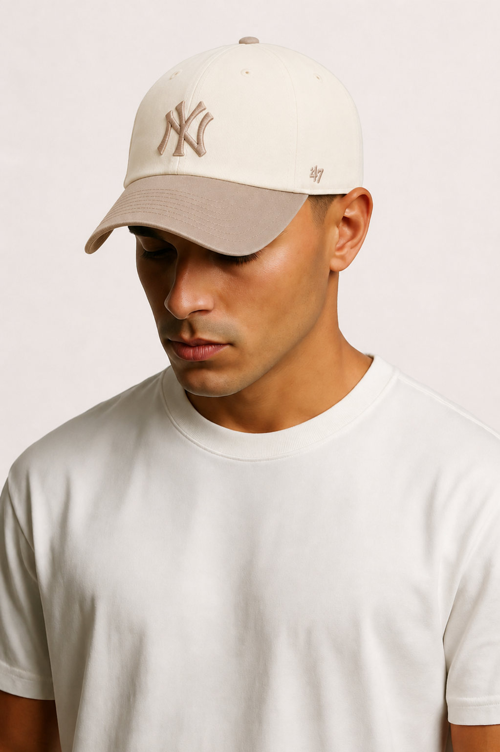 47 Brand - Two tone berretto clean up new york yankees natural