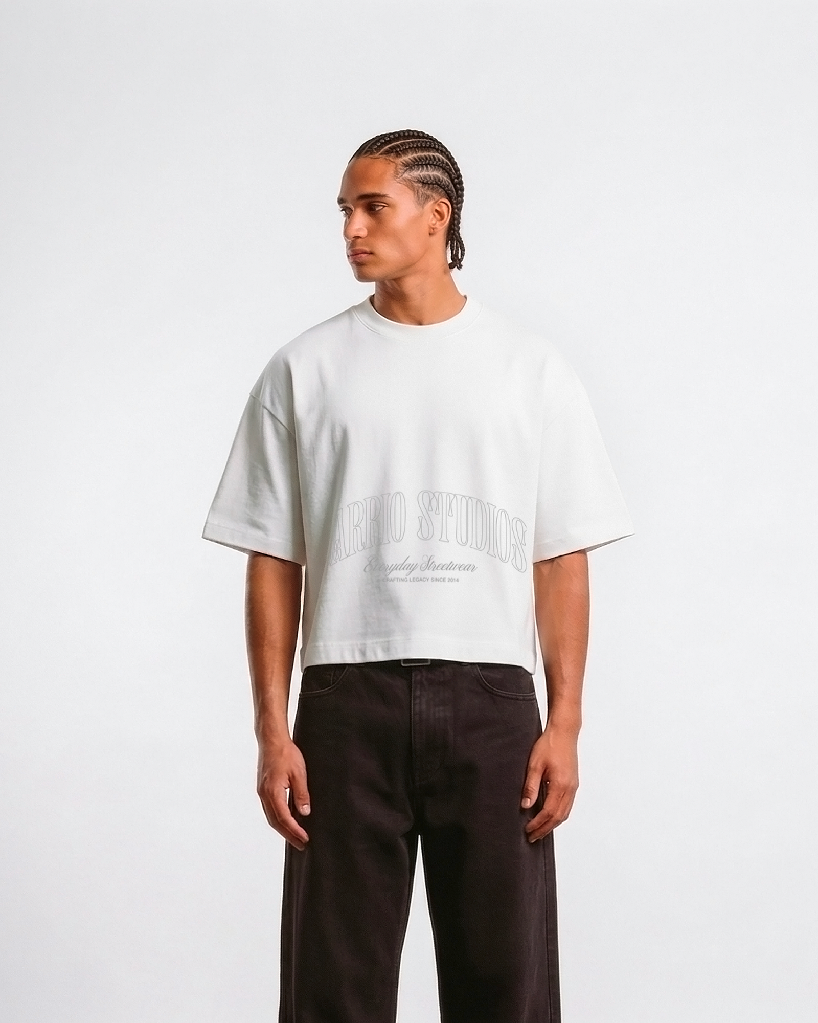 Barrio Studios - Legacy boxy tee bianco