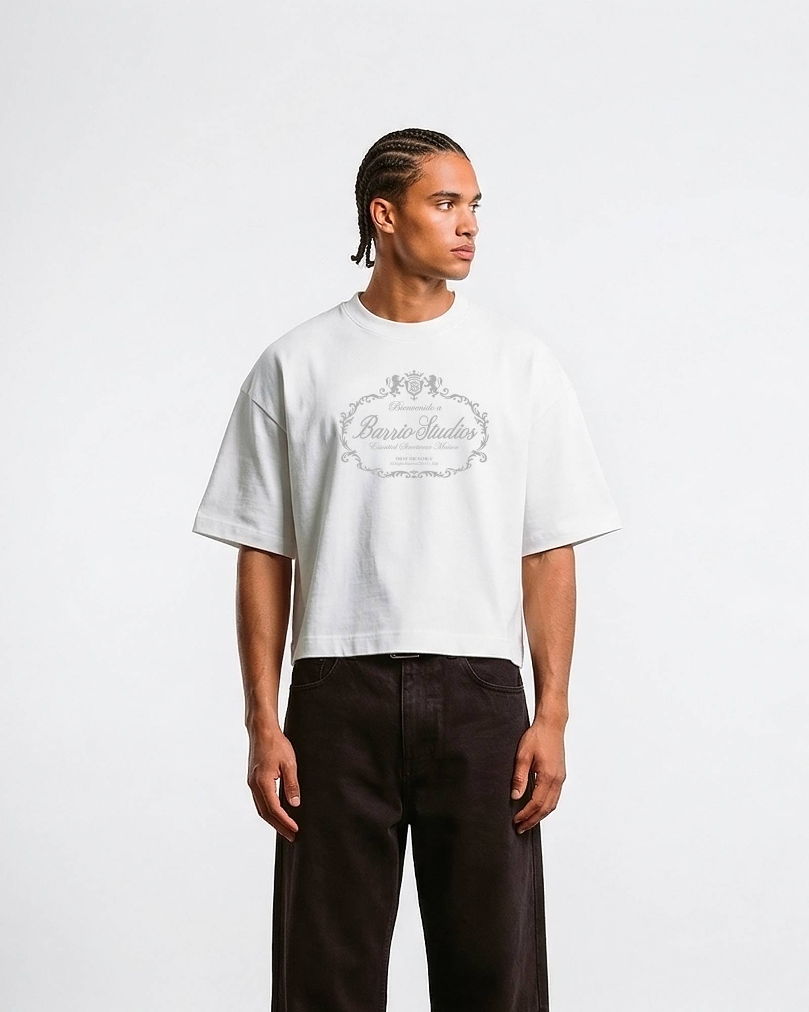 Barrio Studios - Maison boxy tee bianco