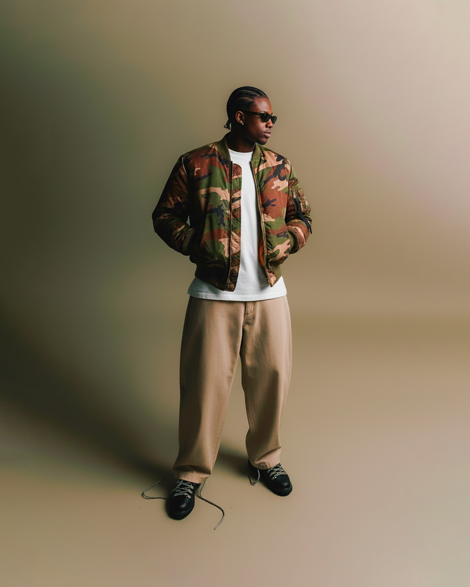 ALPHA INDUSTRIES UV - PRIMALOFT FLIGHT CAMO JACKET
