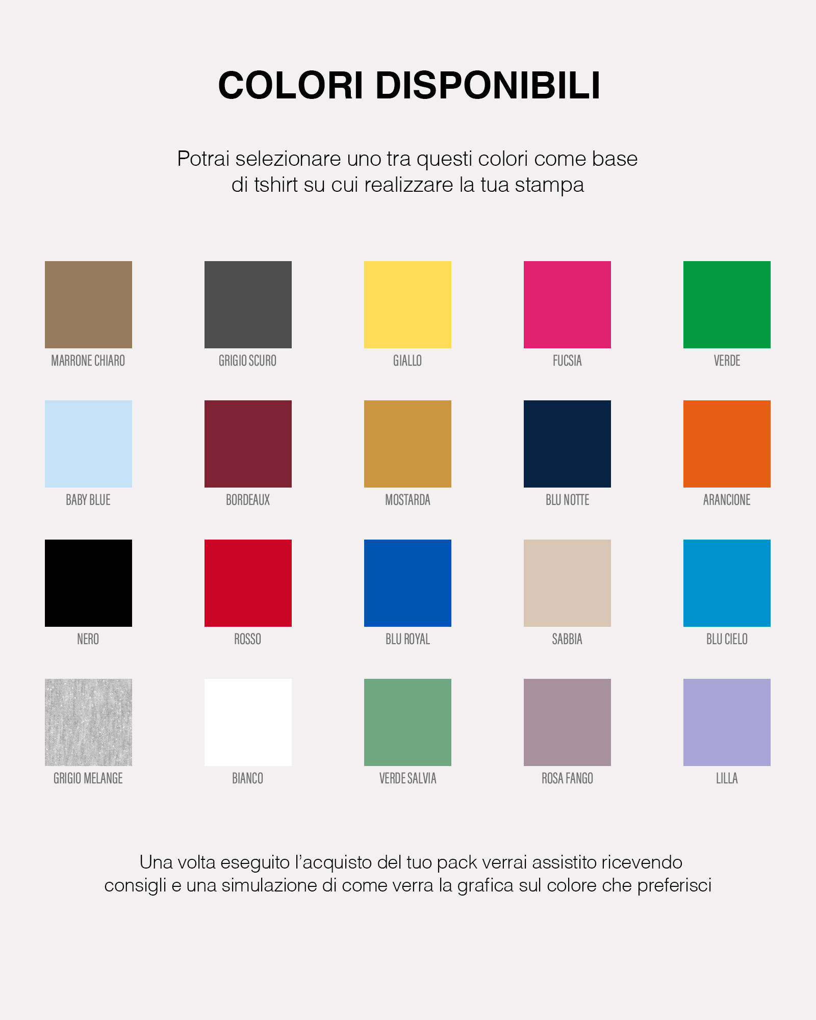 PACK 20 T-SHIRT PERSONALIZZATO