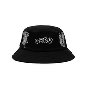OBEY - HELPERS BUCKET HAT BLACK