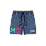 PAS DE MER - ATHLETICS SHORTS DENIM