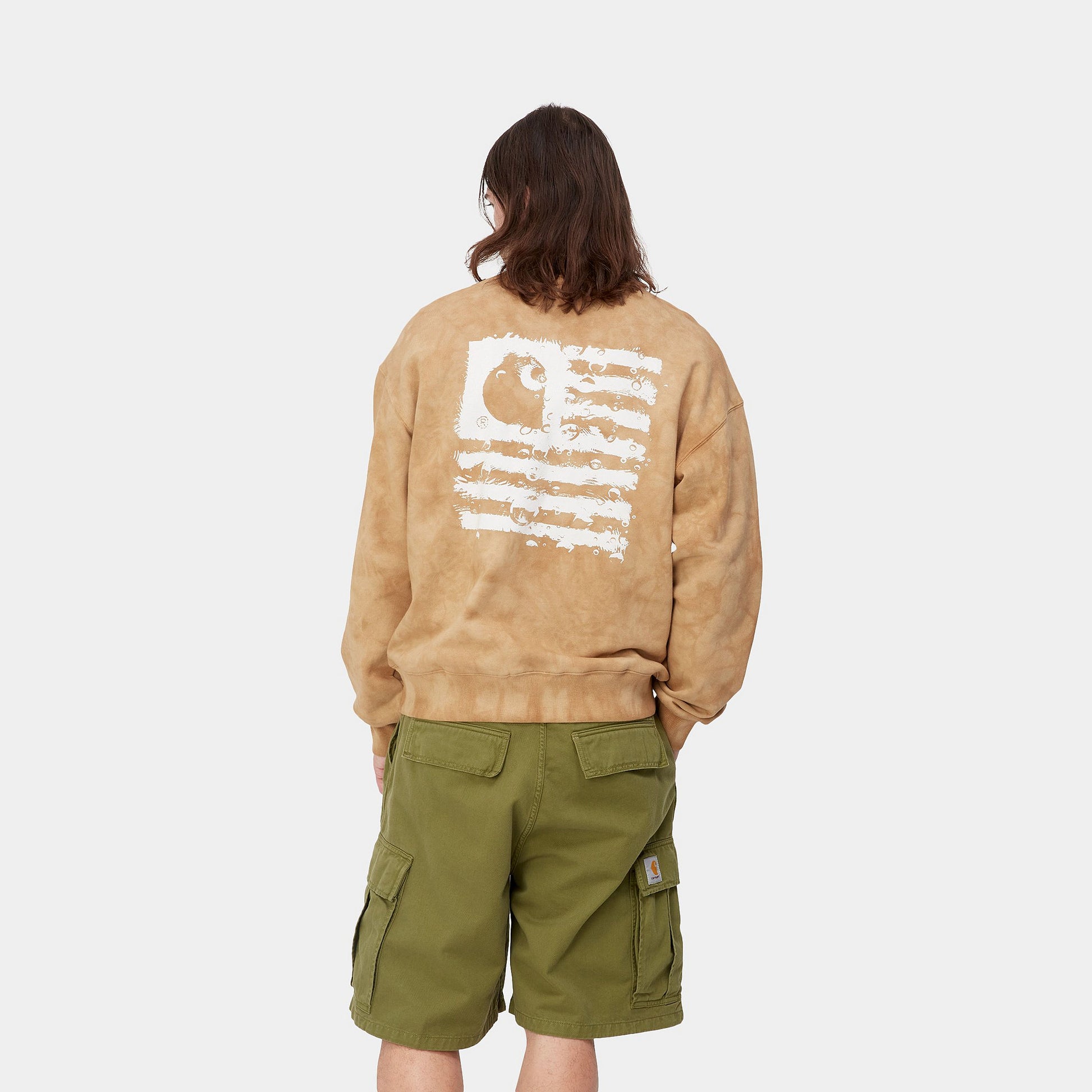 CARHARTT WIP - CHROMO SWEAT BROWN / WHITE